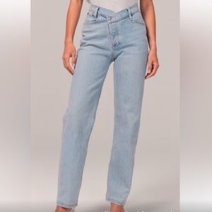 Abercrombie The Dad High Rise Criss Cross Waistband 29 | 8R Curve Love